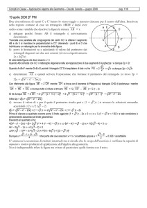 Applicazioni dell`algebra alla geometria