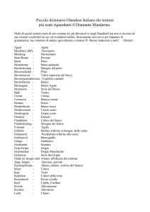 Piccolo dizionario Olandese-Italiano dei termini più usati riguardanti