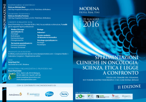 sperimentazioni cliniche in oncologia: scienza, etica e legge