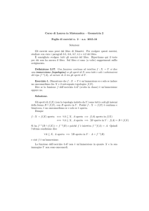 Corso di Laurea in Matematica – Geometria 2 Foglio di esercizi n. 2