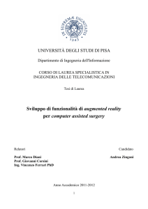 Sviluppo di funzionalità di augmented reality per computer