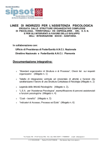 linee di indirizzo per l`assistenza psicologica