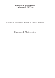 dispense - Dipartimento di Matematica