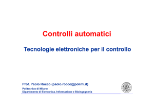 Tecnologie elettroniche per il controllo