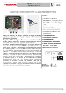 regolatore di carica per impianti di illuminazione