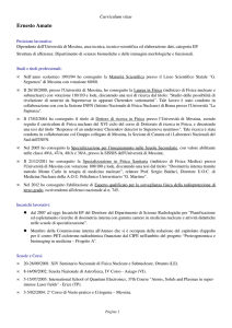 Curriculum vitae - Università degli Studi di Messina