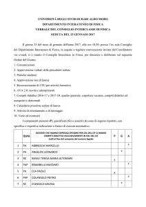 170125 - verbale - Corsi di Laurea in Fisica