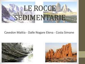 LE ROCCE SEDIMENTARIE