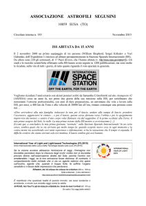 aas ci 183 novembre 2015 - Associazione Astrofili Segusini