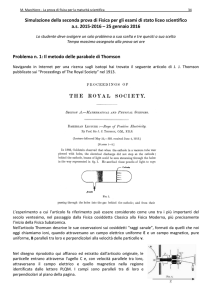 Simulazione della seconda prova di Fisica per