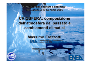 composizione dell`atmosfera del passato e