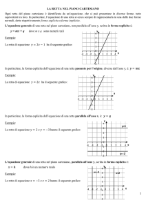 y = mx + q