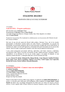 stagione 2012/2013 proposta per le scuole