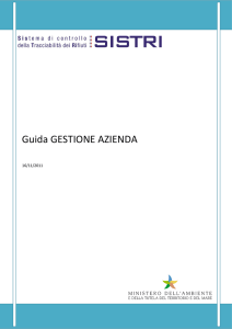 Procedura Operativa Guida GESTIONE AZIENDA