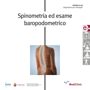 Spinometria ed esame baropodometrico