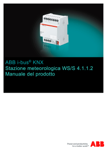 ABB i-bus KNX Stazione meteorologica WS/S 4.1.1.2 Manuale del
