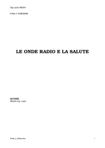 le onde radio e la salute