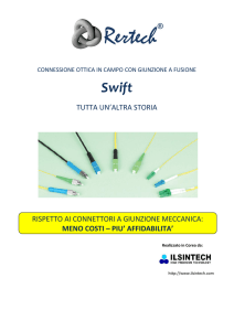 Brochure - Giuntatrici fibra ottica a fusione, taglierine per fibra ottica