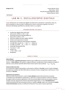 LAB M-1: OSCILLOSCOPIO DIGITALE