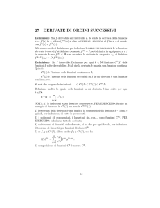 27 DERIVATE DI ORDINI SUCCESSIVI