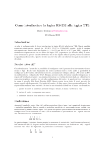 Come interfacciare la logica RS-232 alla logica TTL