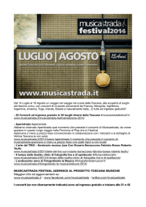www.musicastrada.it - www.faceboo