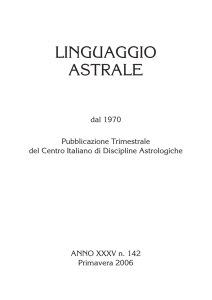 Linguaggio astrale n.142 - CIDA Centro Italiano Discipline