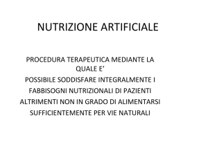 NUTRIZIONE ARTIFICIALE