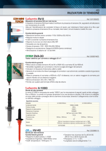 49 RILEVATORI DI TENSIONE RV-9 DVA-30 X-1000 HV-40