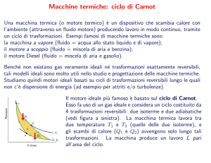 Macchine termiche: ciclo di Carnot
