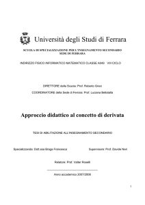 Università degli Studi di Ferrara - INFN