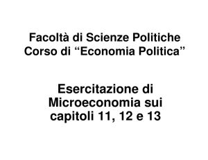 Esercitazioni Cap 11 12 13