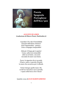 Poesia Spagnola-Portoghese `800-`900