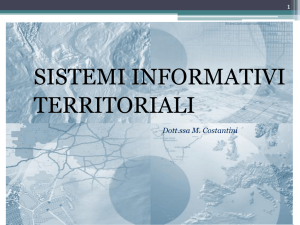 SISTEMI INFORMATIVI TERRITORIALI