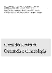 Carta dei Servizi Ostetricia e Ginecologia