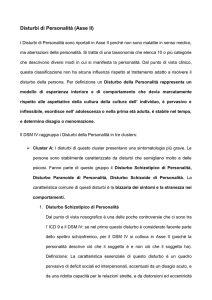 Lezione 270314 Zennaro Disturbi di Personalità