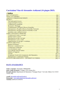 Curriculum vitae (italiano)