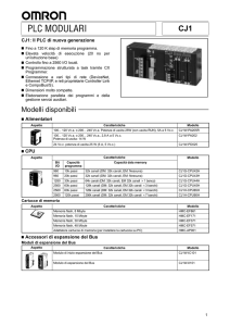 PLC serie CJ1 - datasheet