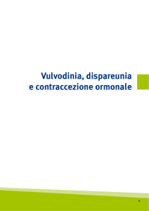 Vulvodinia, dispareunia e contraccezione ormonale
