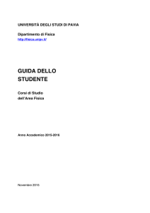 GUIDA DELLO STUDENTE