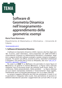 Software di Geometria Dinamica nell`insegnamento