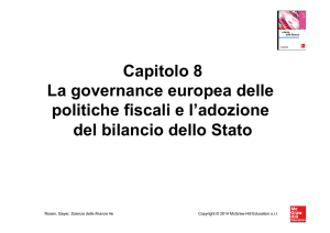 Capitolo 8 La governance europea delle politiche fiscali e l