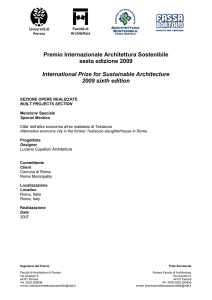 Tavole pdf - Premio Architettura Sostenibile