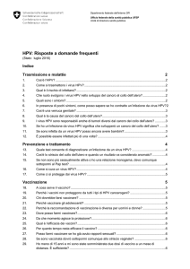 HPV: Risposte a domande frequenti (PDF, 274 kB, 09.11.2016)