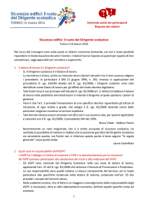 Sicurezza edifici: il ruolo del Dirigente scolastico