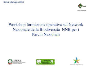 Diapositiva 1 - Network Nazionale Biodiversità