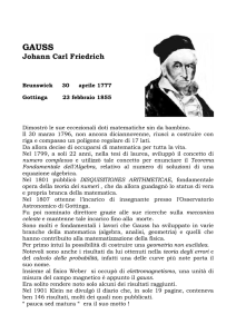 GAUSS Johann Carl Friedrich