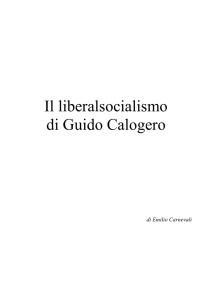 Il liberalsocialismo di Guido Calogero