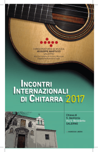 IncontrI InternazIonalI dI chItarra 2017