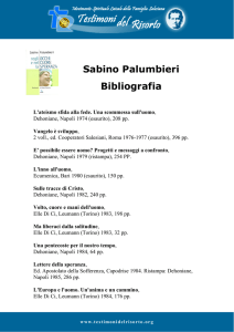 Sabino Palumbieri Bibliografia